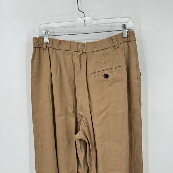 Anthropologie The Avery Pleated Wide-Leg Trousers MEDIUM Maeve Linen Edition - Picture 11 of 15